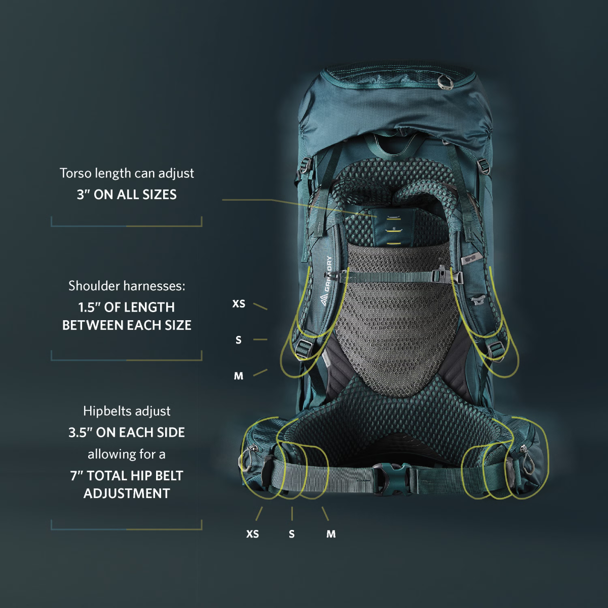 Mochila Gregory Deva 60l Mujer Trekking Backpacking Montaña