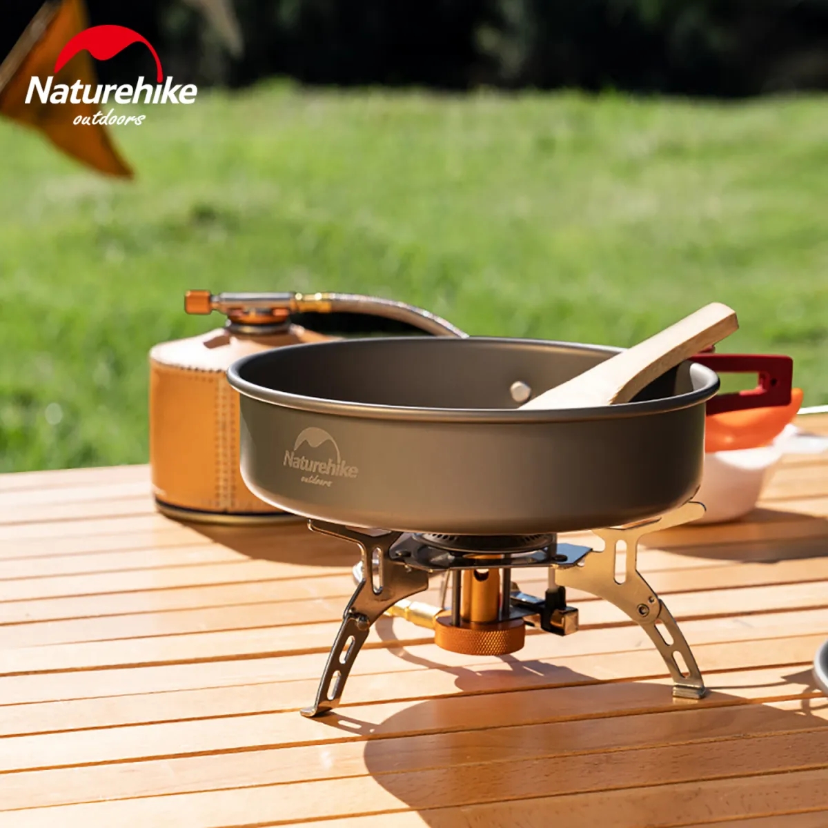 Naturehike Calentador Plegable Con Base Amplia Y Manguera