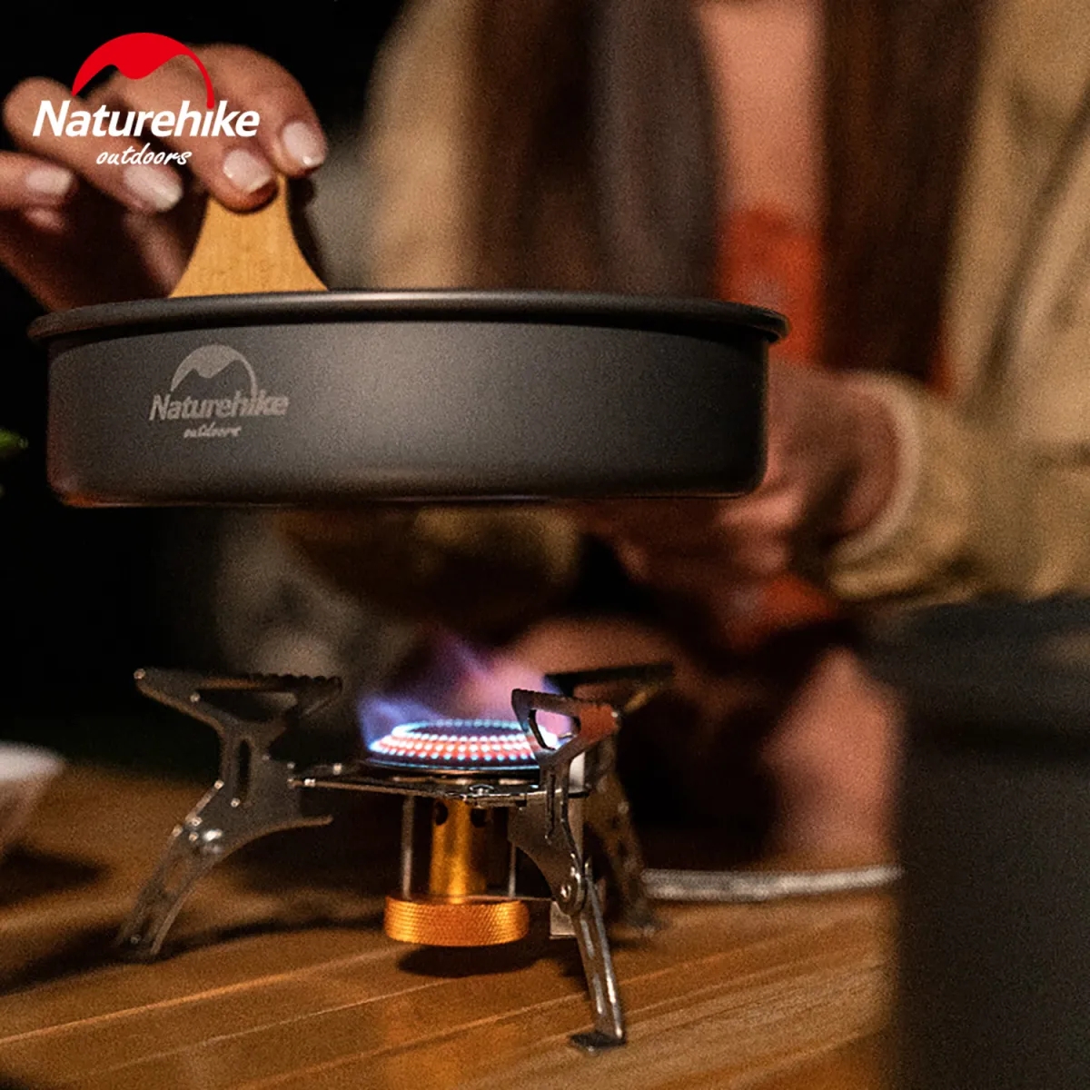Naturehike Calentador Plegable Con Base Amplia Y Manguera
