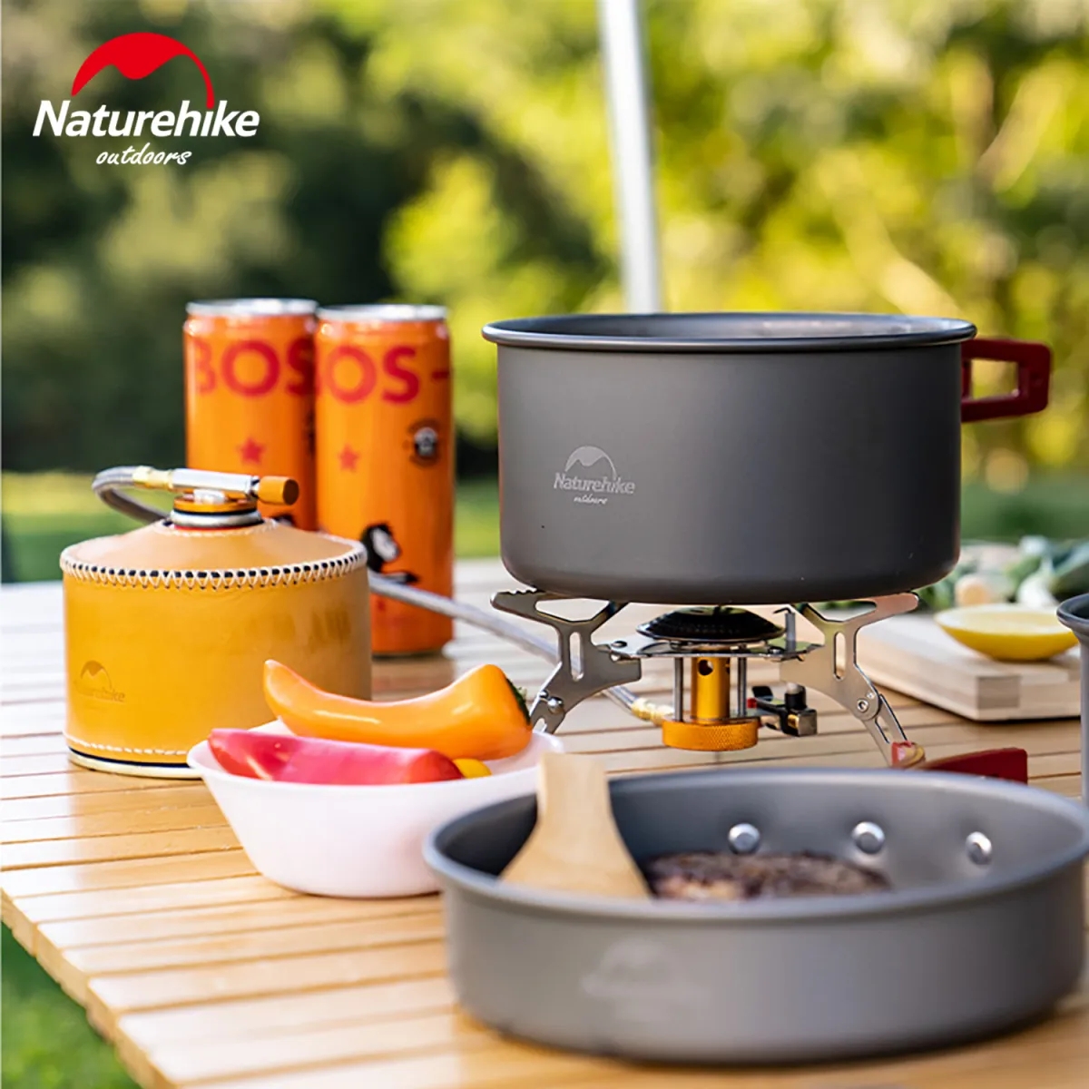 Naturehike Calentador Plegable Con Base Amplia Y Manguera